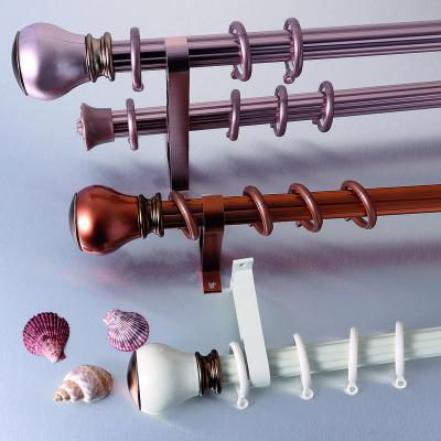 China Factory Wholesale High Quality Curtain Rods Living Room Window Aluminum High Quality Curtain Rod for sale