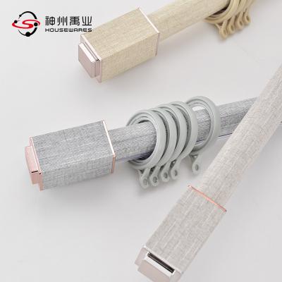 China Eco - Friendly Industrial Curtain Rod Set Decorative Window In Nigeria Double Pipe Accessories for sale