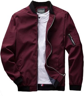 China Wholesale Viable Mens Long Sleeve Jackets Cotton Anorak Jacket Solid Color Regular Bomber Jacket for sale