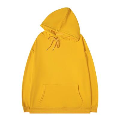 China OEM High Quality Plain Heavy Fleece Anti-Wrinkle Custom Logo Printed Cotton Oversize Hoodies Unisex Men's Plain Hoodies for sale