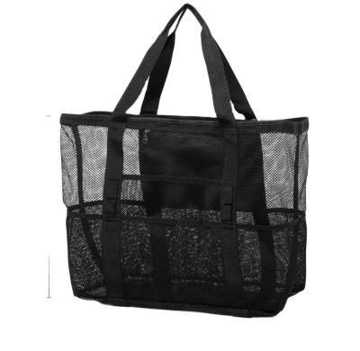 China Hot Selling Oversized Travel Customized Front Pocket Mesh Beach Bag From Amazon Instagram Large for sale