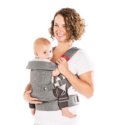 China Custom Logo Newborn Hip Seat Baby Wrap Carrier Organic Cotton Carrier Sling Newborn Travel Ergonomic Baby Carrier Backpack for sale