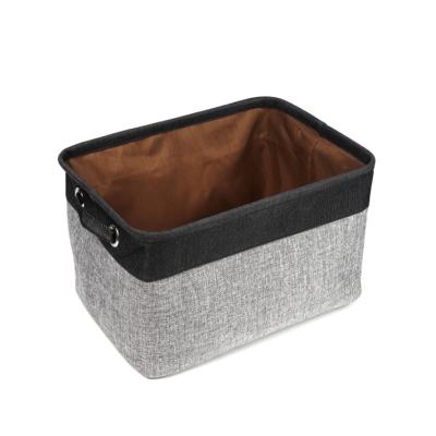 China Durable Foldable Cotton and Home Storage Basket Clothing Storage Canvas Bags for Clothes Organizer for sale