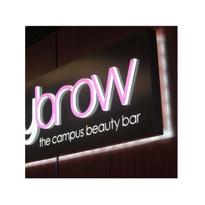 China Elegant Styles Elegant Styles High Quality Diy Acrylic Led Sign Board Design Outdoor Beauty Bar Shop Advertising Led Sign Board Manufacturers for sale