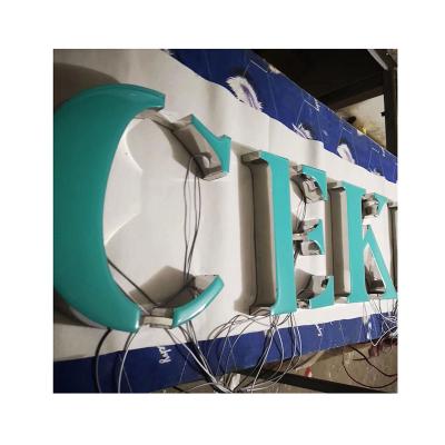 China Shops Shops Custom interior advertising signs, front luminous letters, high brightness resin luminous letters LED luminous signs for sale