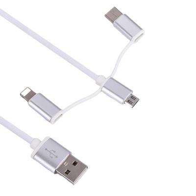 China Universal Charging All Electronic Equipment Wholesale Usb Cable 3 In 1 Data Cable 3in1/3-In-1/Mfi Multi Fast Charging Mobile Phone Charger Cable for sale