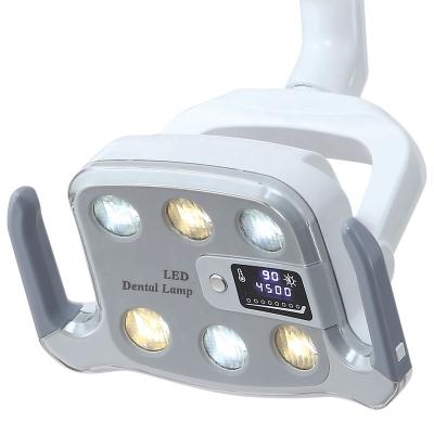 China Dental Surgery Illumination Hot Selling Ceiling Mounted Led Light 6 Bulbs Led Lamp For Dental Chair Wall Mounted Operating Light for sale