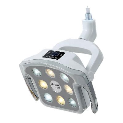 China Dental Area High Quality Dental Ceiling Mounted 8 LED Bulbs Surgical Light Lamp Dental Chair Lamp for sale