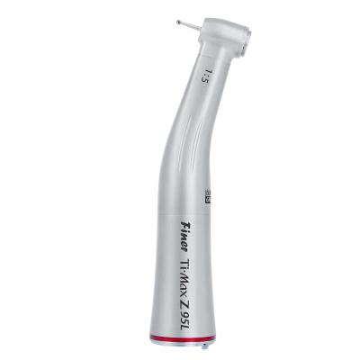 China 1:5 metal speed increasing low speed dental contra angle handpiece with led for sale