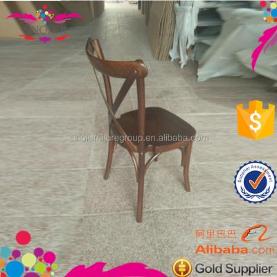 China Industrial Farmhouse X Chair Cross Back Dining Furniture for sale