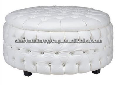 China Chesterfield SOFA Round Stool Button Tufted Sofa for sale