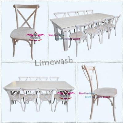 China Cheap Rustic Farmhouse Style Washed Table for sale