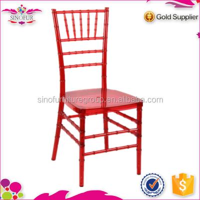 China hotel chair banquet furniture resin chiavari chair party decorations tiffany for sale