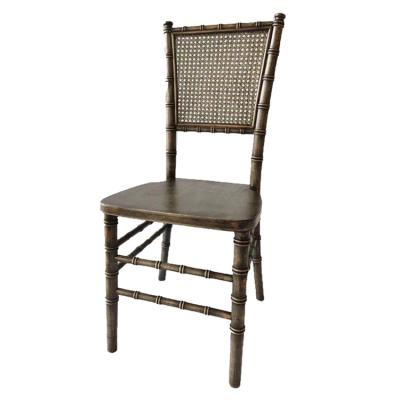 China Modern wooden cane chiavari back chair for sale