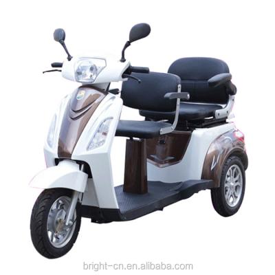 China Cheap Family Use EVERBRIGHT CE 2 Seats Lead Acid Powered Tricycle e Adult Tricycle for sale