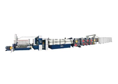 China Polyethyleenmonofilament Valse Kunstmatige het Grasproductielijn 100kg/H van de Grasmachine Te koop