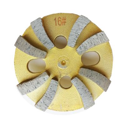 China Segments Abrasive 4inch Diamond Six Segments Grinding Wheel For Concrete Stone Grinding Plate Abrasive Stone Tools for sale