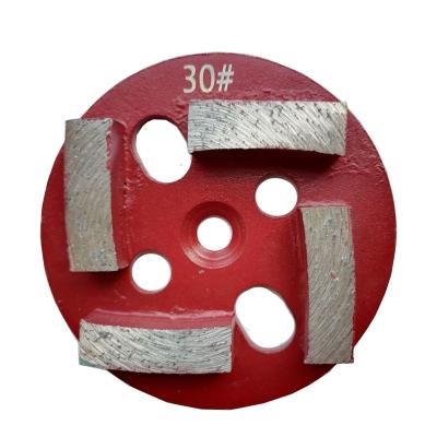 China 4inch 30grit Abrasive Segments Diamond Segments Grinding Wheel For Concrete Stone Grinding Plate Abrasive Stone Tools for sale