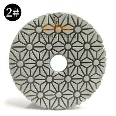 China 4inch D100mm Concrete Granite Floor 3 Step Polishing Polishing Pads for sale