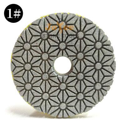 China Professional 4inch D100mm Floor 3 Step Grinding Buffing Polishing Pads for sale