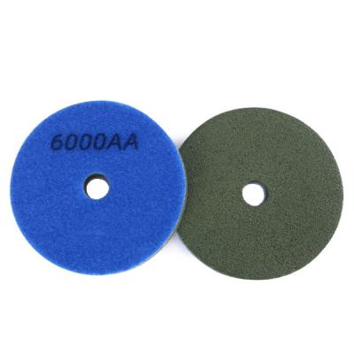 China 4inch D100mm 6000grit Polishing Abrasive Tools Sponge Fiber Polish Pads For Marble Polishing Sponge for sale