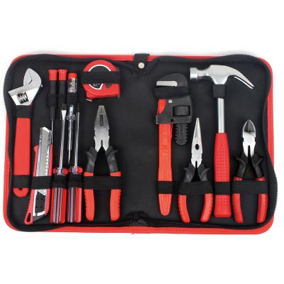 China 14pcs Household Tool Bag Household Tool Bag Kit Hand Repair With Canvas Bag Tool Bag Set for sale