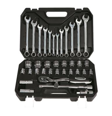 China Professional Car Repair Tool Kit 37pcs Quality Socket Wrench Car Repair With Case Tool Kit Tool Set for sale