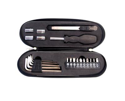 China 2020 New Product Tin Box Business Gift Hand Repair 22pcs DIY Tools For Promotion Tool Kit Tool Kit for sale