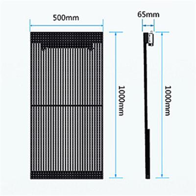 China p3.91 outdoor transparent led video display glass led screen tv led video wall panels for sale