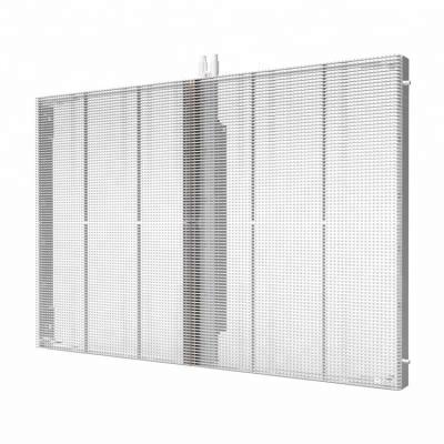 China PH16.66 Full Color Outdoor Wall Giant LED Video Display Curtain Led Display Transparent Mesh Screen for sale