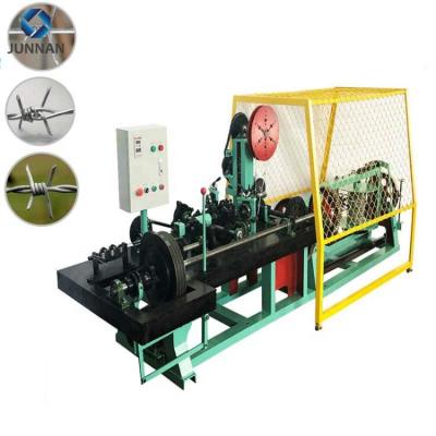 China Building Material Shops Barbed Wire Making Machine For Single / Double Racks For High Tensile for sale