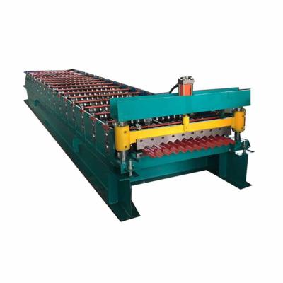 China Building Material Shops PPGI GI PPGL GL Trapezoidal IBR Profile Roofing Roll Forming Roof Tile Making Machine for sale