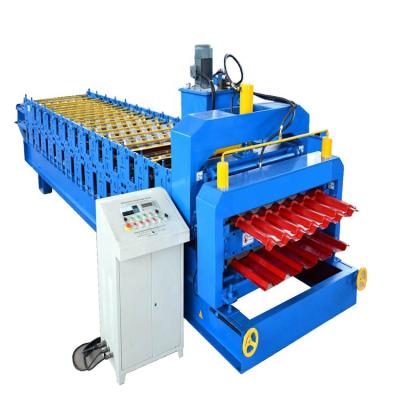 China Hotels Steel Roll Used Roofing Sheets Making Machine Double Layer Roof Tile Making Forming Machine for sale