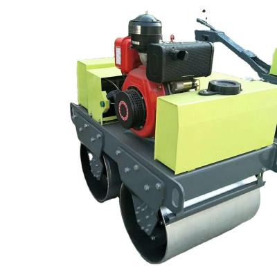 China Farms Walk Behind Mini Double Drum Roller Compactor Road Construction Machine Hot Sale for sale