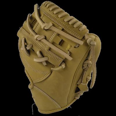 China Baseball Leather Wholesale Lace Adults Kip Glove Training Refined Genuine Leather Custom for sale