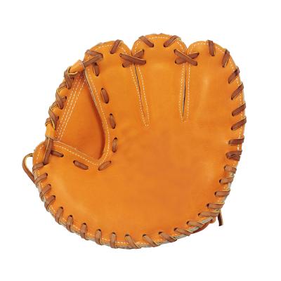 China Refined Leather Customized Embroidery Stamping Cowhide Leather Soft Kip Youth Japanese Baseball Glove for sale