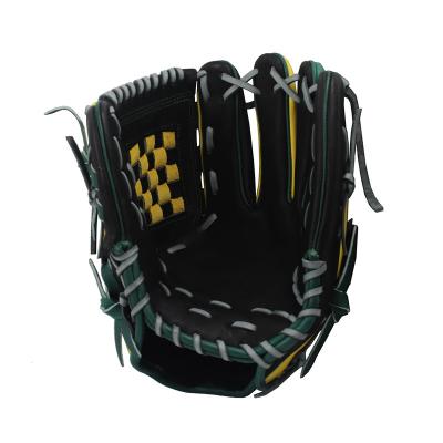 China Custom Refined Cowhide Leather Web Gloves Kip Baseball Glove For Hand for sale