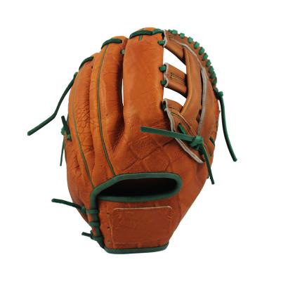 China Cowhide Leather Glove Professional Baseball Custom Logo Refined Glove for sale