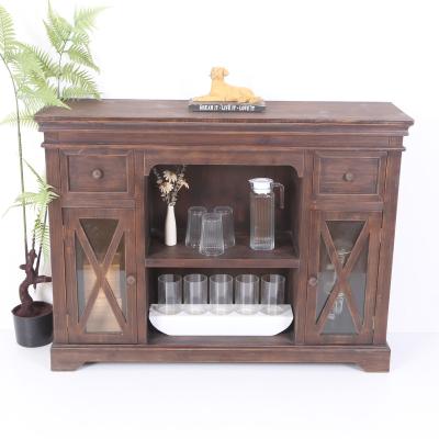 China PANEL Vintage Locker Bedroom Cabinet Console Table Multi-Compartment Sideboard for sale