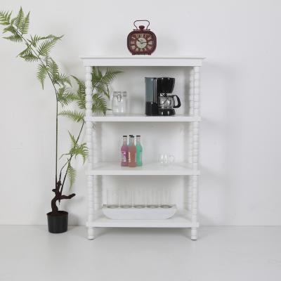 China Large Design Solid Wood 3 Layers Combination Stores Content To Wear Shelf Ornament Frame For Living Room for sale