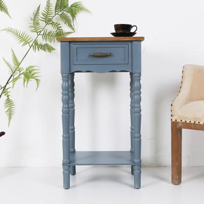 China Design Large Accent Table Wooden Nightstand Storage Table Small Living Room Side Table for sale