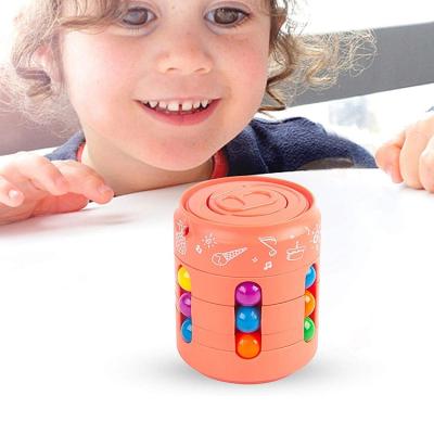 China Hot Selling EFFORT RELIEVER/LIGHTWEIGHT Amazon Spinning Magic Bean Intelligence Fingertip Children's Magic Disc Educational Toy for sale