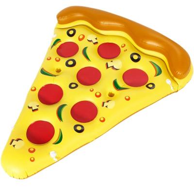 China Environmental Giant Inflable Pizza Slice Pool Float Floatie Floaty Party Decorations Summer Pool Raft Lounge Beach for sale