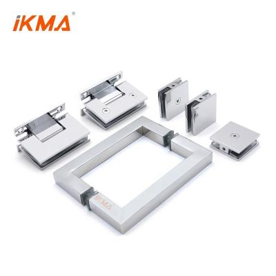 China Factory modern manufacturer tempered 201 304 90 0 45 degree stainless steel glass to shower door clip flange hardware purchase glass hinge for sale