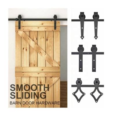 China Hot Sale Modern Factory Direct Metal Barn Mirror Mini Door Track Hardware Sliding System Wood Glass Sliding Kits for sale