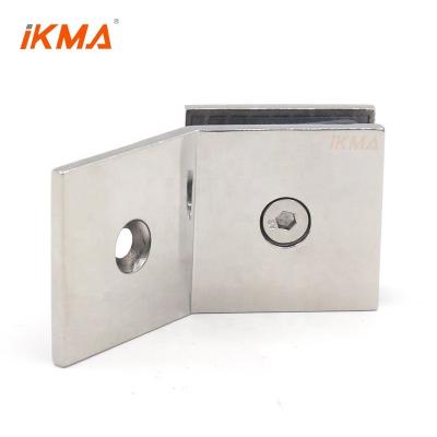 China Bathroom factory wholesale or 50*50 45*45 brass clip for american 0 degree glass clamp door glass frame clip for sale