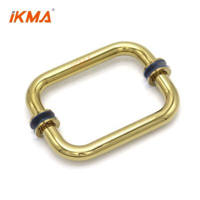 China CRL New Modern Color Gold Decorative 304 Stainless Steel or Brass 6 INCH Sliding Tubular Shower Room Glass Door Handle for sale