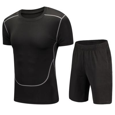 China Breathable Factory Directly For Sale 4 Way Stretch Gym Wear Men Running Fitness Clothing for sale