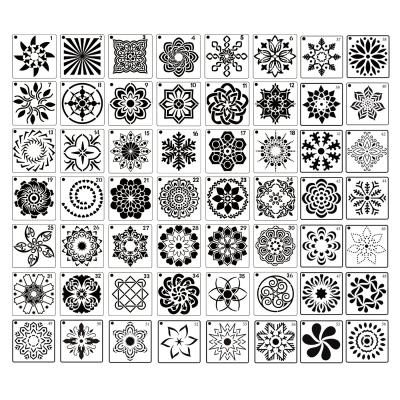 China DIY Mandala Stencil Craft Template Stone Mandala Stencils for Floors and Wall for sale