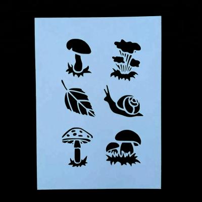 China Kids Education/DIY Stencil Customized DIY Drawing Stenciling Eco-friendly PP Material Mushroom Balloon More Shape for sale